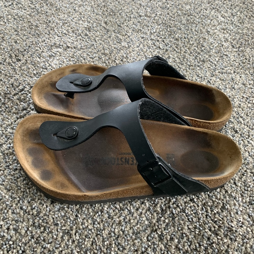 Birkenstock Black Gizeh Sandal. Size 39/9.